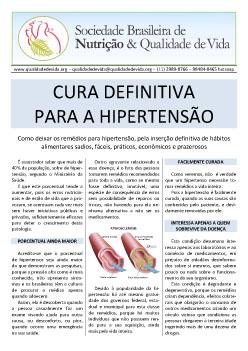 Cura definitiva para a Hipertensão